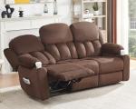 Jocisland 3-Seater Recliner Sofa with Cup Holders