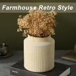 Vintage Rustic Terracotta Farmhouse Flower Vase