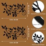 Metal Tree Leaf Wall Art Set for Decor