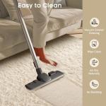Ivory Fluffy Shag Area Rug for Bedroom & Living Room