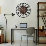 Maxstar Vintage Round Silent Wall Clock - 13 inch