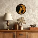 Moon and Girl Vintage Canvas Wall Art 10"x10