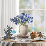 Whitewashed Rustic Ceramic Flower Vase 7.6 Inch