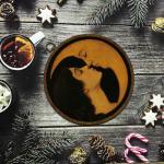 Moon and Girl Vintage Canvas Wall Art 10"x10