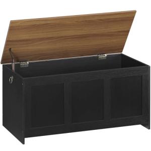 Retro Wooden Storage Bench and Entryway Organizer