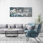 Daisy Butterfly Canvas Art Set for Home Decor