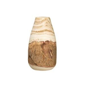 Carved Paulownia Wood Vase with Live Edge 13