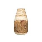 Carved Paulownia Wood Vase with Live Edge 13