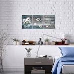 Daisy Butterfly Canvas Art Set for Home Decor