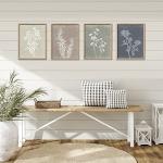Boho Wall Art Set of 4 for Rustic Spaces