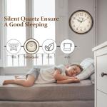 Geevon Retro 12-Inch Silent Wall Clock