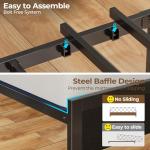 Rolanstar Queen Bed Frame with LED Lights and Storage