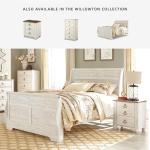 Willowton Farmhouse Nightstand with USB Ports