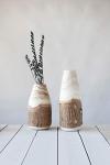 Carved Paulownia Wood Vase with Live Edge 13