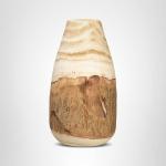 Carved Paulownia Wood Vase with Live Edge 13