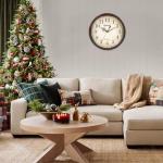 Geevon Retro 12-Inch Silent Wall Clock