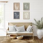 Boho Wall Art Set of 4 for Rustic Spaces