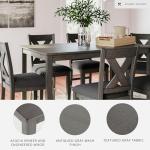 Caitbrook Casual Counter Height Dining Set, Gray