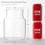 Large Clear Glass Flower Vase for Home Decor