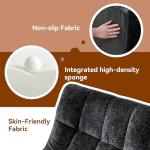 Giant Black Bean Bag Chair with Footrest