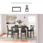 Caitbrook Casual Counter Height Dining Set, Gray