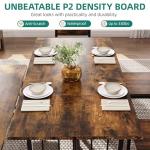 Space-Saving 6-Piece Rustic Dining Table Set