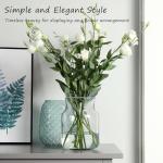 Large Clear Glass Flower Vase for Home Decor