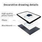 Abstract Canvas Wall Art Set in Blue and White