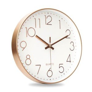 Rose Gold 12-Inch Silent Wall Clock