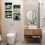 4-Piece Green Leaf Canvas Wall Art Set