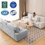 DOPEDIO Modern Beige Loveseat Sofa for Small Spaces