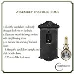 Vintage Grandfather-Style Wall Clock for Home