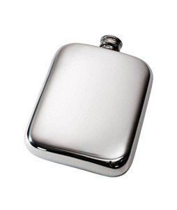 Wentworth 6oz Pewter Pocket Flask for Spirits