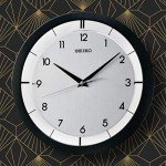 Brushed Metal 11" Wall Clock by Seiko