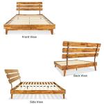 Bme Caden 15" Adjustable Mid Century Bed Frame