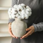 Small Vintage Ceramic Flower Vase for Home Decor