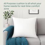 White Throw Pillow Inserts - 18x18 (4 Pack)