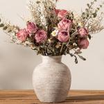Small Vintage Ceramic Flower Vase for Home Decor