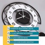 Modern Silent Pendulum Wall Clock - 17 Inch
