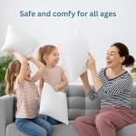 White Throw Pillow Inserts - 18x18 (4 Pack)