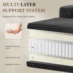 105" L-Shaped Black Cloud Sectional Sofa