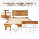 Bme Caden 15" Adjustable Mid Century Bed Frame