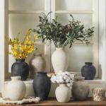 Small Vintage Ceramic Flower Vase for Home Decor