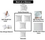 Yellow Microfiber Cushion Fillers 16x16 Inches - 3 Pack