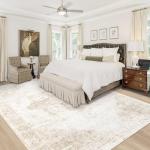 Vintage Boho Washable Non-Slip Area Rug 20.4 x 25.4 cm