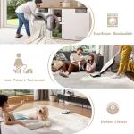 Vintage Boho Washable Non-Slip Area Rug 20.4 x 25.4 cm