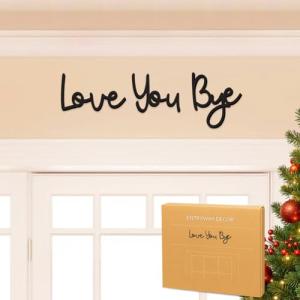 Love You Bye Wood Sign for Home Decor