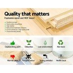 Stylish White Bedside Table Set with Grey Baskets