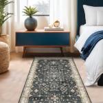 Boho Washable 4x6 Non-Slip Geometric Rug
