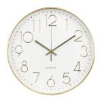 10 Inch Silent Modern Gold Wall Clock